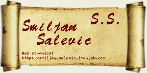 Smiljan Salević vizit kartica